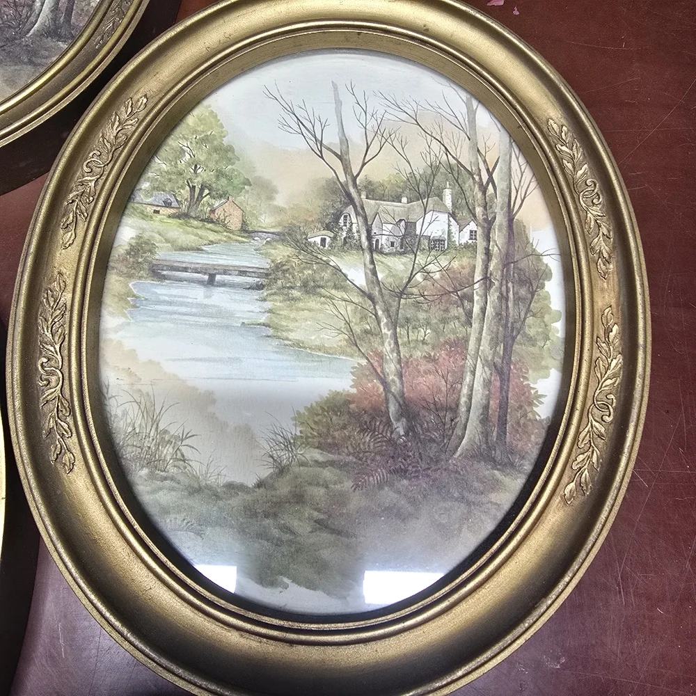 Bundle of 3 Vintage HOMCO Home Interiors Oval Pictures - Picture 3 of 4